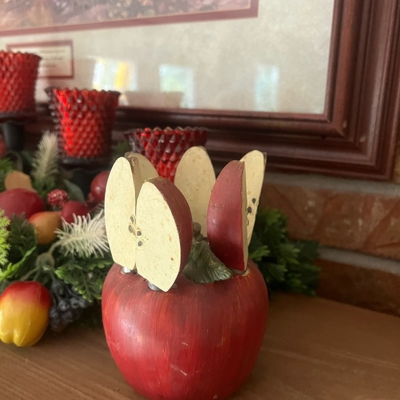 Rare Vintage 1970’s Set of 6 Cheese/Butter Stainless Steel knives Apple holder⚡ - Picture 5 of 7